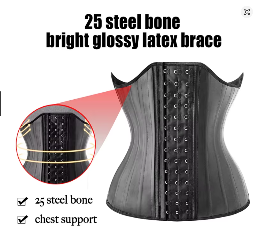 25- Steel Bone Latex Waist Trainer